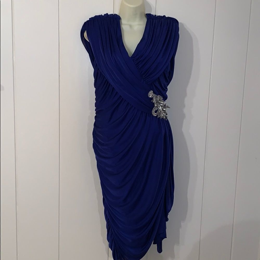 Super sexy Vtg 80s/90s blue dress